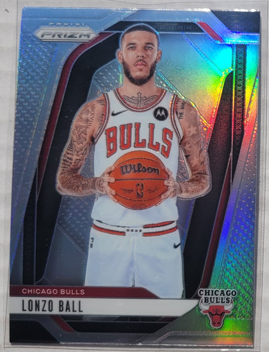 Lonzo Ball - 2024-25 Panini Prizm Prizms Silver #75