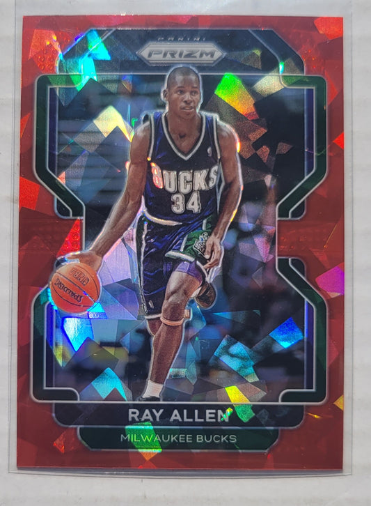 Ray Allen - 2021-22 Panini Prizm Prizms Red Ice #251