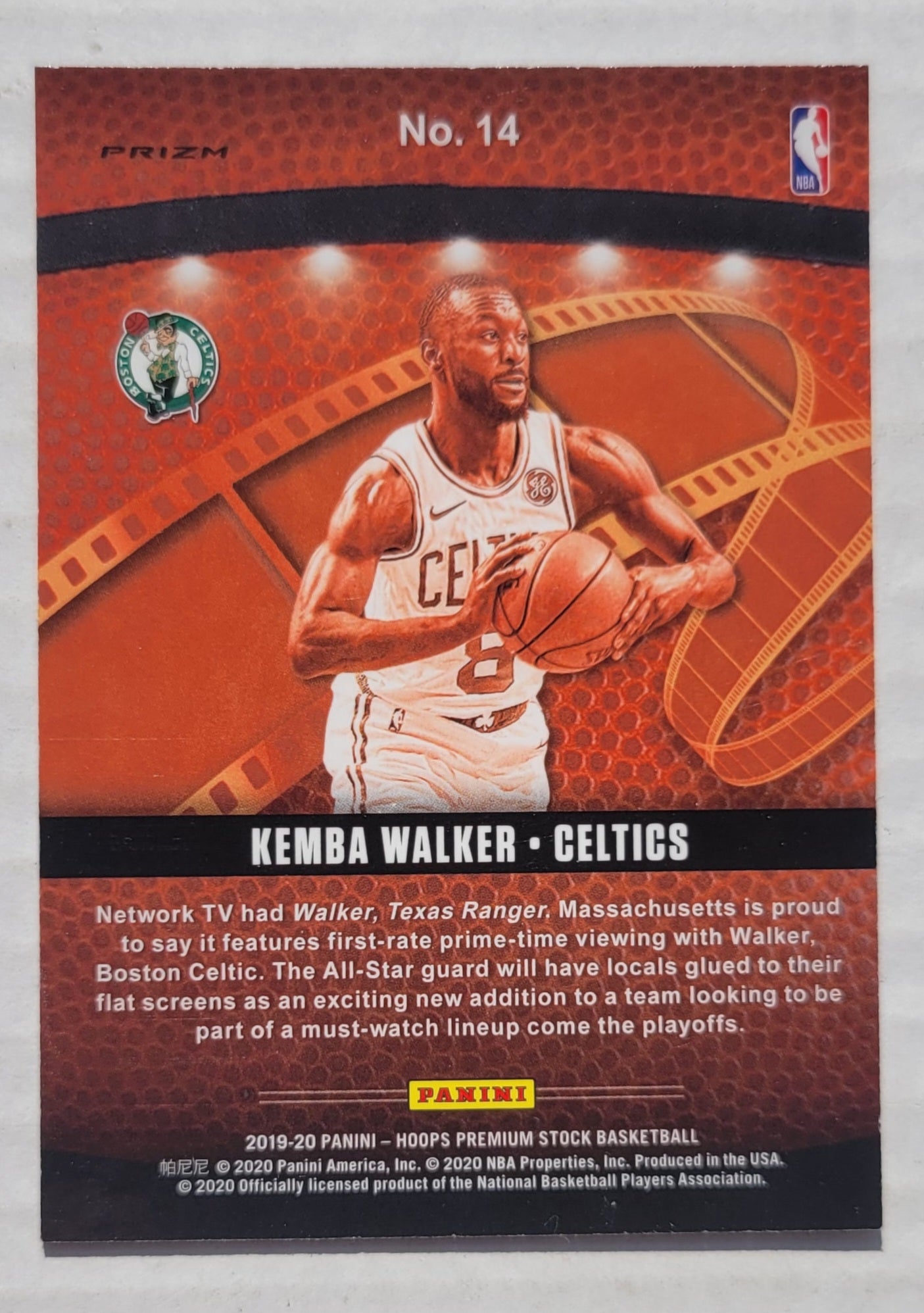 Kemba Walker - 2019-20 Hoops Premium Stock Lights Camera Action Holo #14