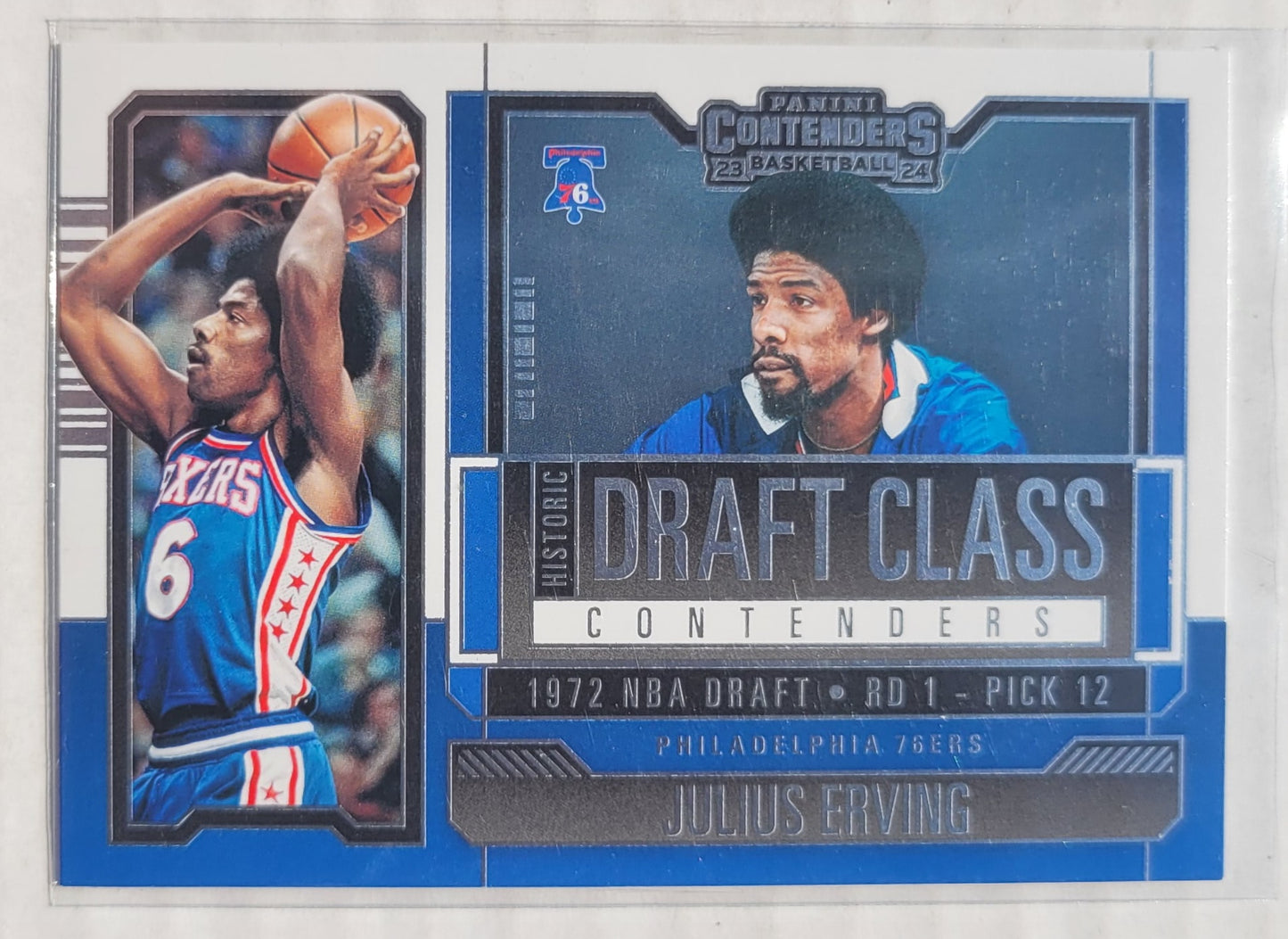 Julius Erving - 2023-24 Panini Contenders Historic Draft Class Contenders #17