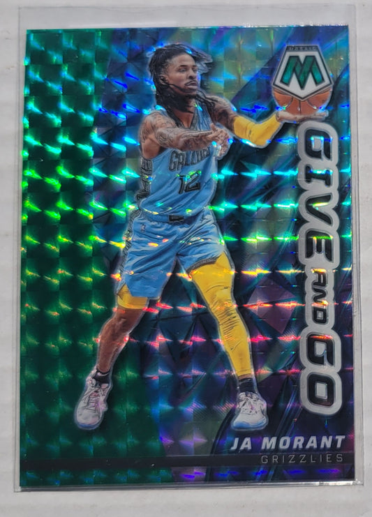 Ja Morant - 2022-23 Panini Mosaic Give and Go Mosaic Green #9