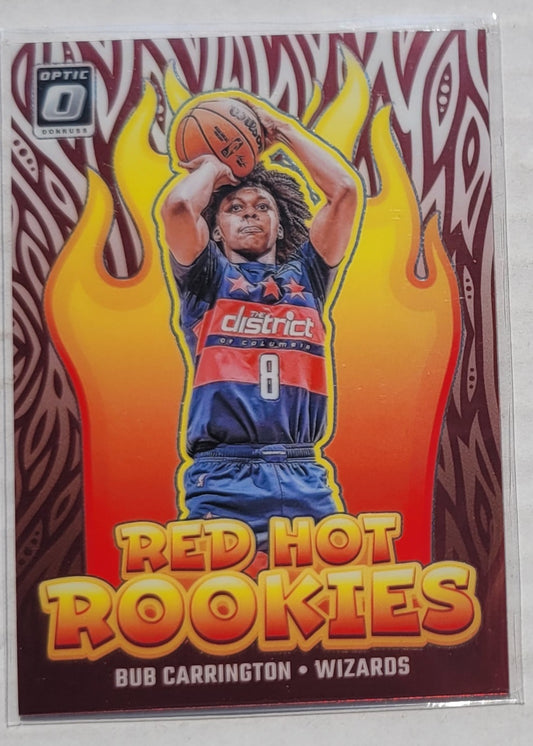 Bub Carrington - 2024-25 Donruss Optic Red Hot Rookies #11