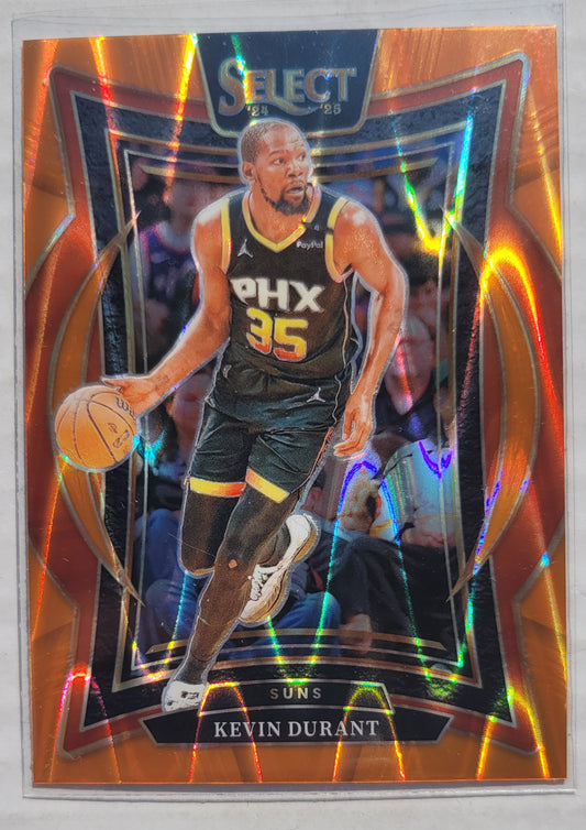 Kevin Durant - 2024-25 Select Orange Tectonic Prizms #51
