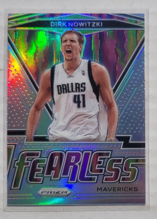 Dirk Nowitzki - 2020-21 Panini Prizm Fearless Prizms Silver #17