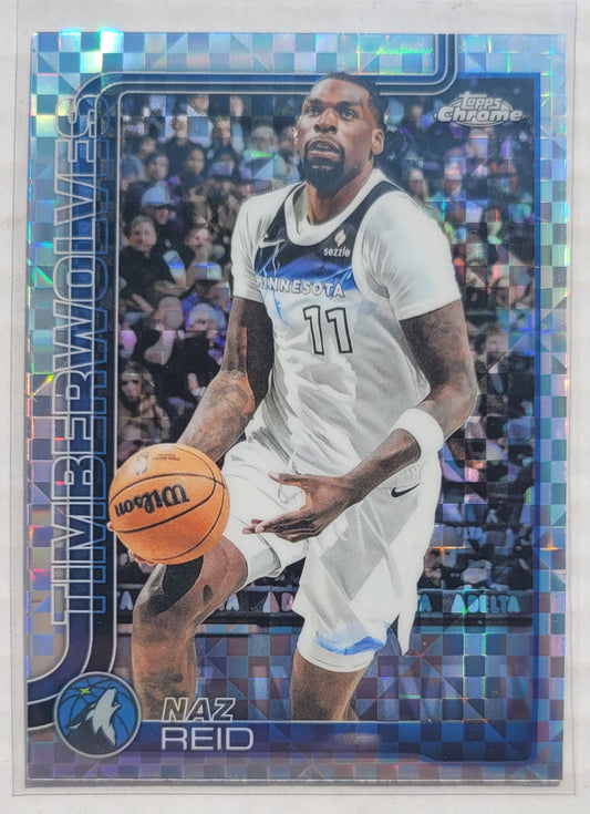 Naz Reid - 2025-26 Topps Chrome X-Fractors #156