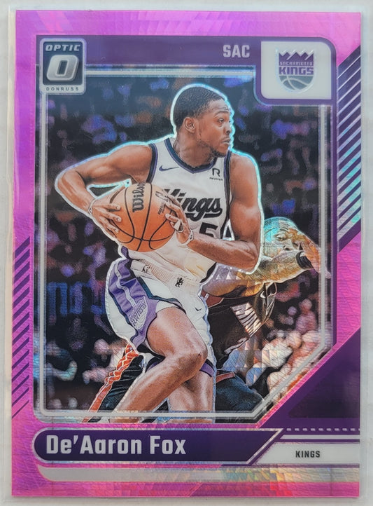 De'Aaron Fox - 2024-25 Donruss Optic Hyper Pink #219