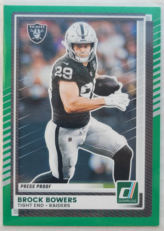 Brock Bowers - 2025 Donruss Press Proof Green #1