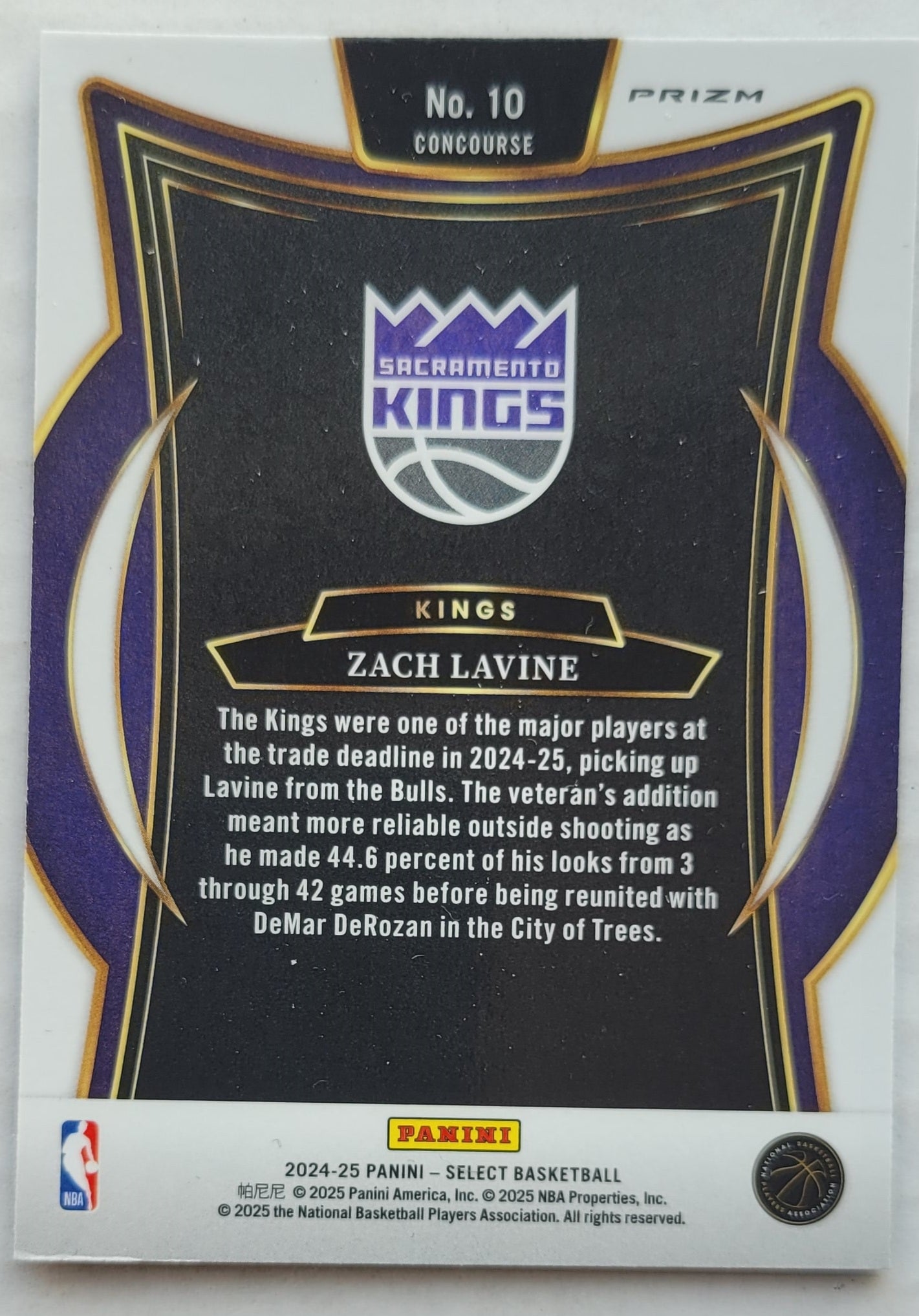 Zach LaVine - 2024-25 Select Blue Prizms #10