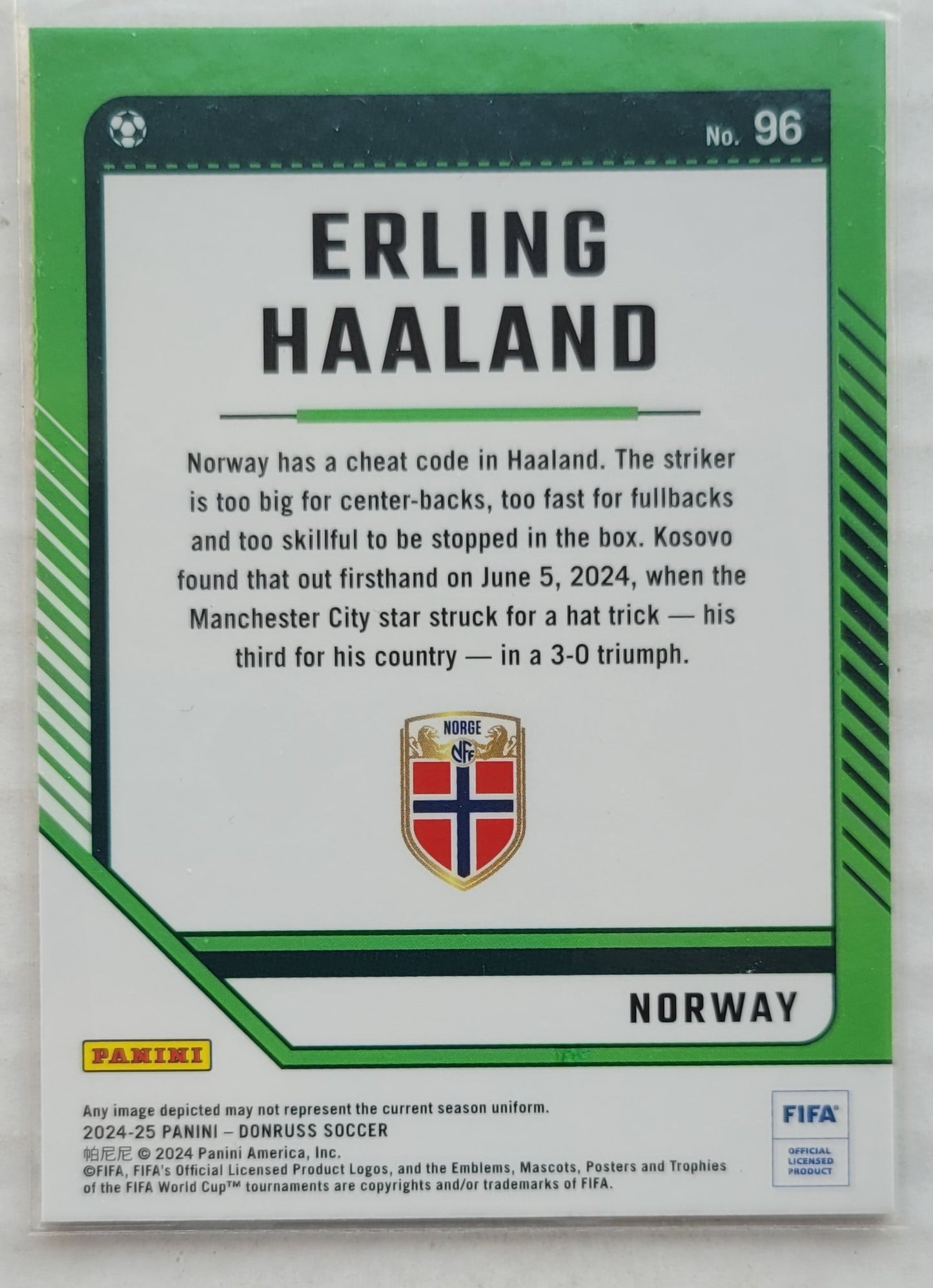 Erling Haaland - 2024-25 Donruss Optic #96
