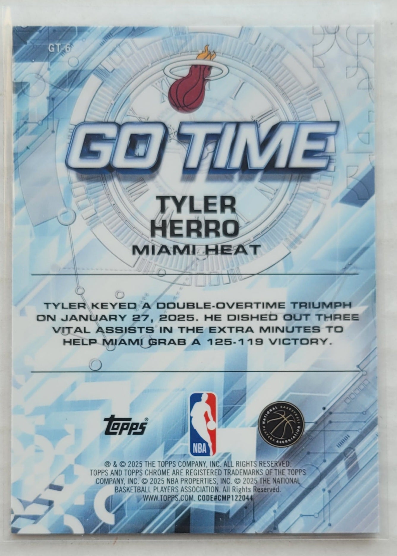 Tyler Herro - 2025-26 Topps Chrome Go Time #GT6