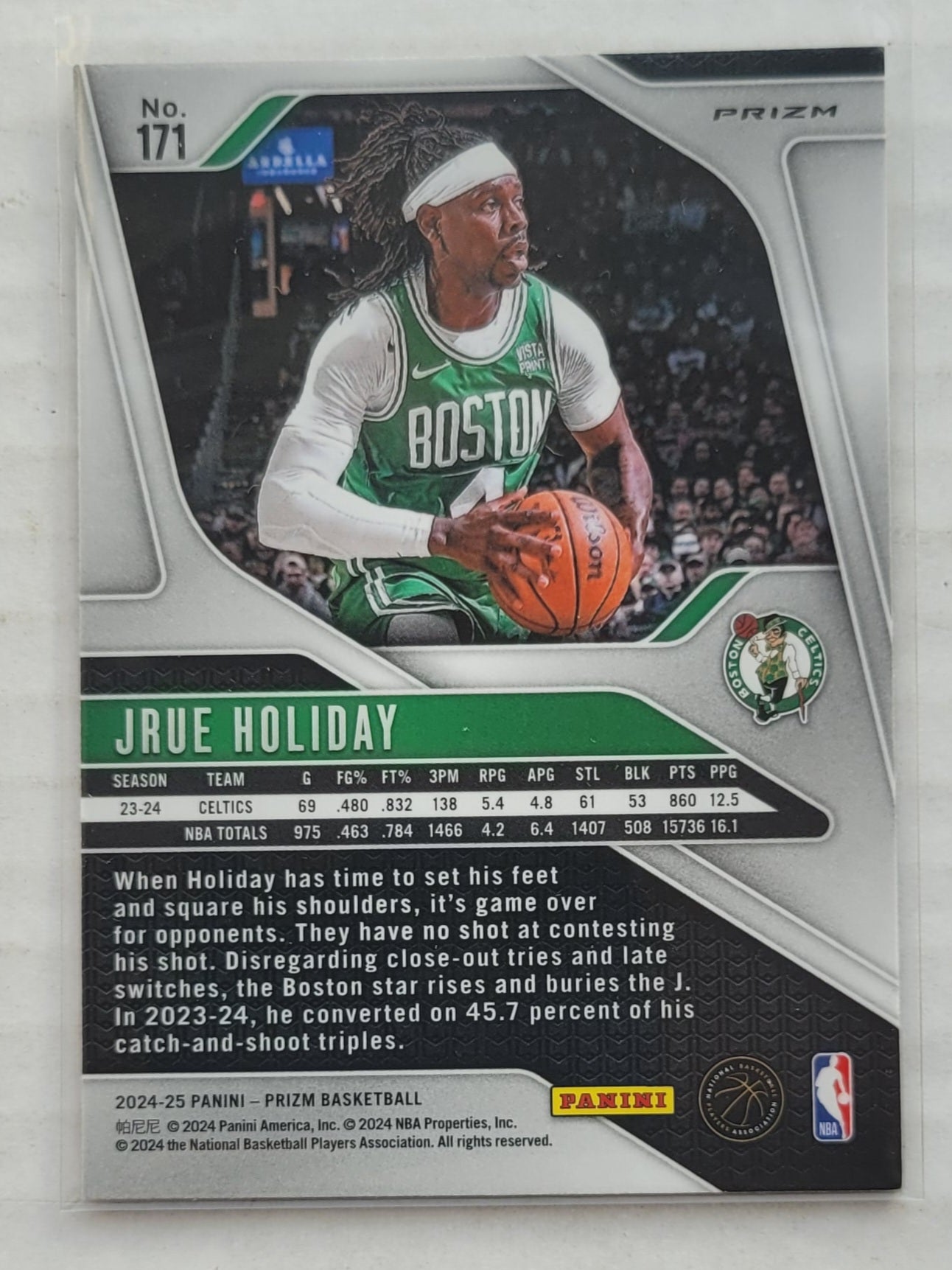 Jrue Holiday - 2024-25 Panini Prizm Prizms Silver #171