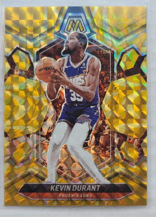 Kevin Durant - 2023-24 Panini Mosaic Mosaic Reactive Yellow #180