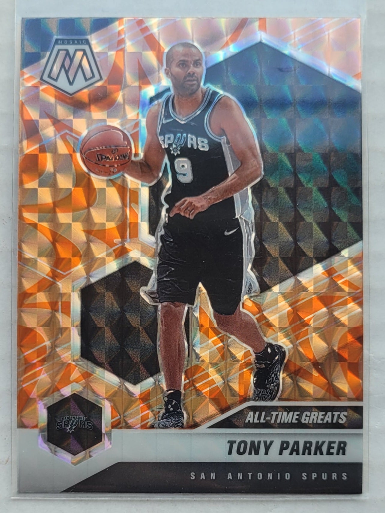 Tony Parker - 2020-21 Panini Mosaic Mosaic Reactive Orange #282