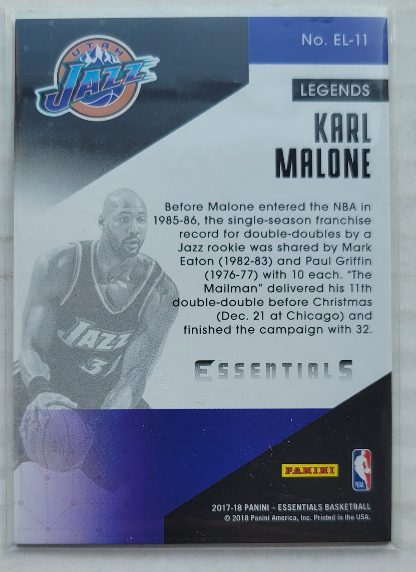 Karl Malone - 2017-18 Panini Essentials Essential Legends #EL11