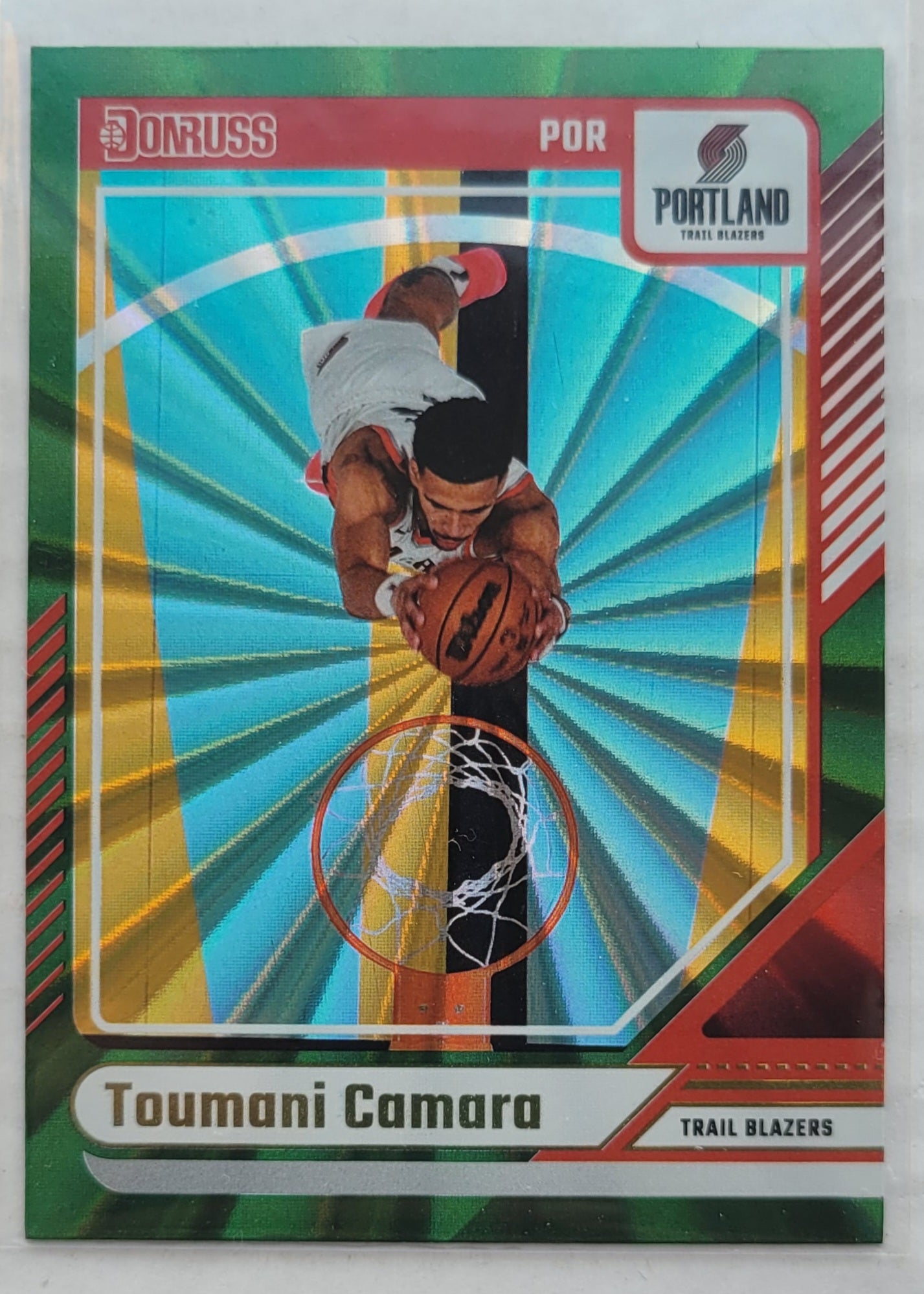 Toumani Camara - 2024-25 Donruss Holo Green Laser #31