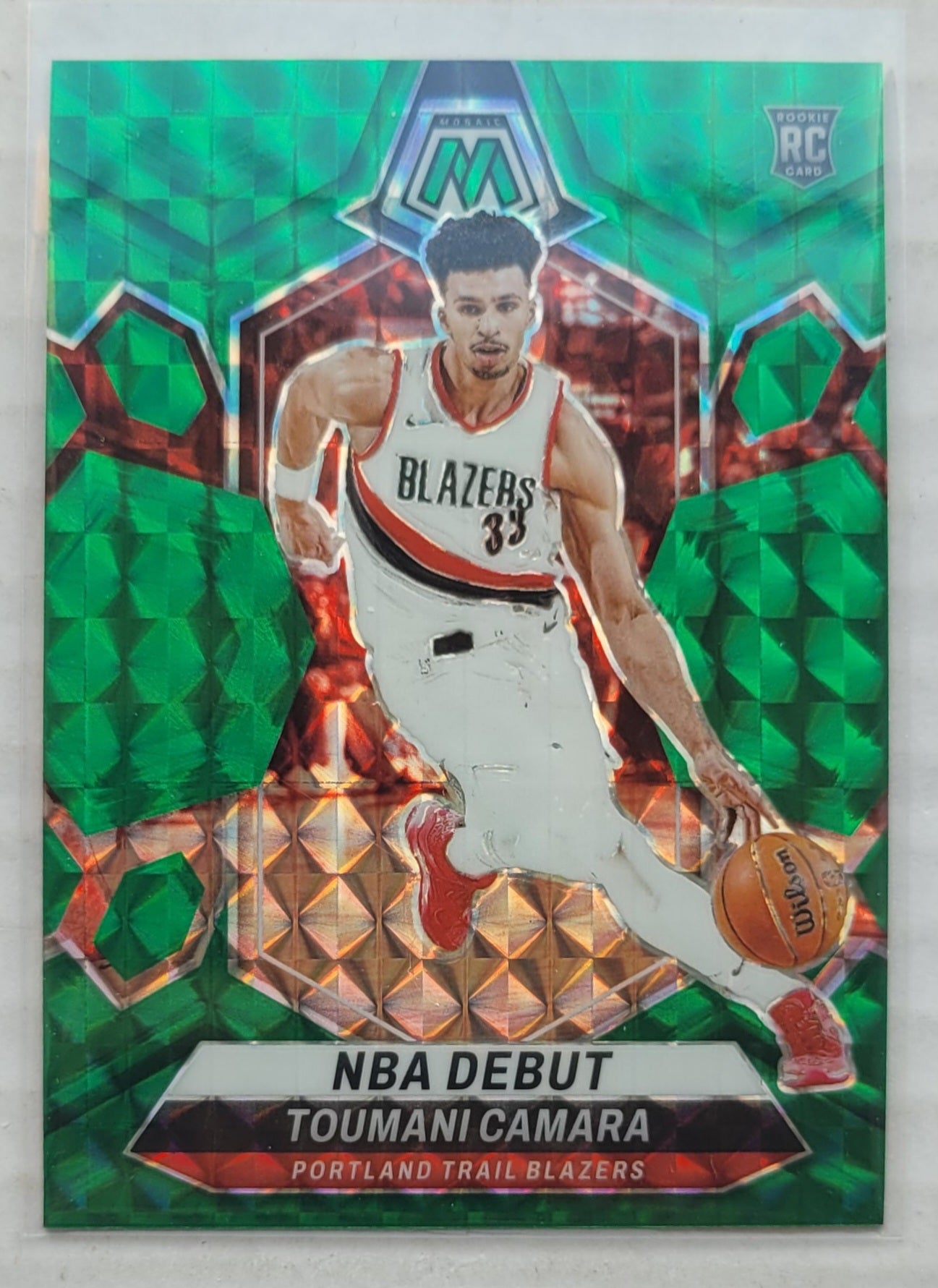 Toumani Camara - 2023-24 Panini Mosaic Mosaic Green #270 NBA Debut RC
