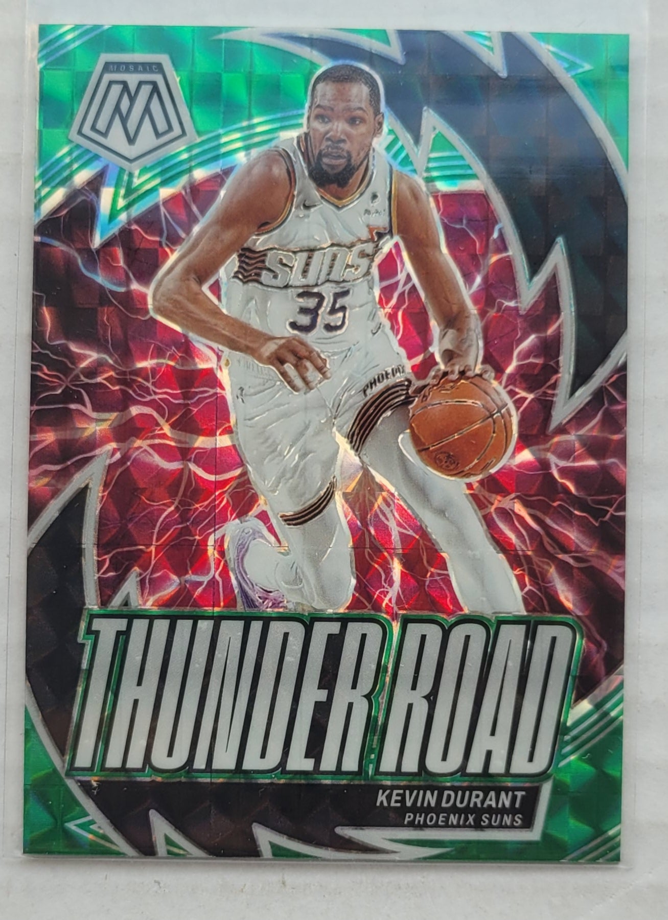 Kevin Durant - 2023-24 Panini Mosaic Thunder Road Mosaic Green #17