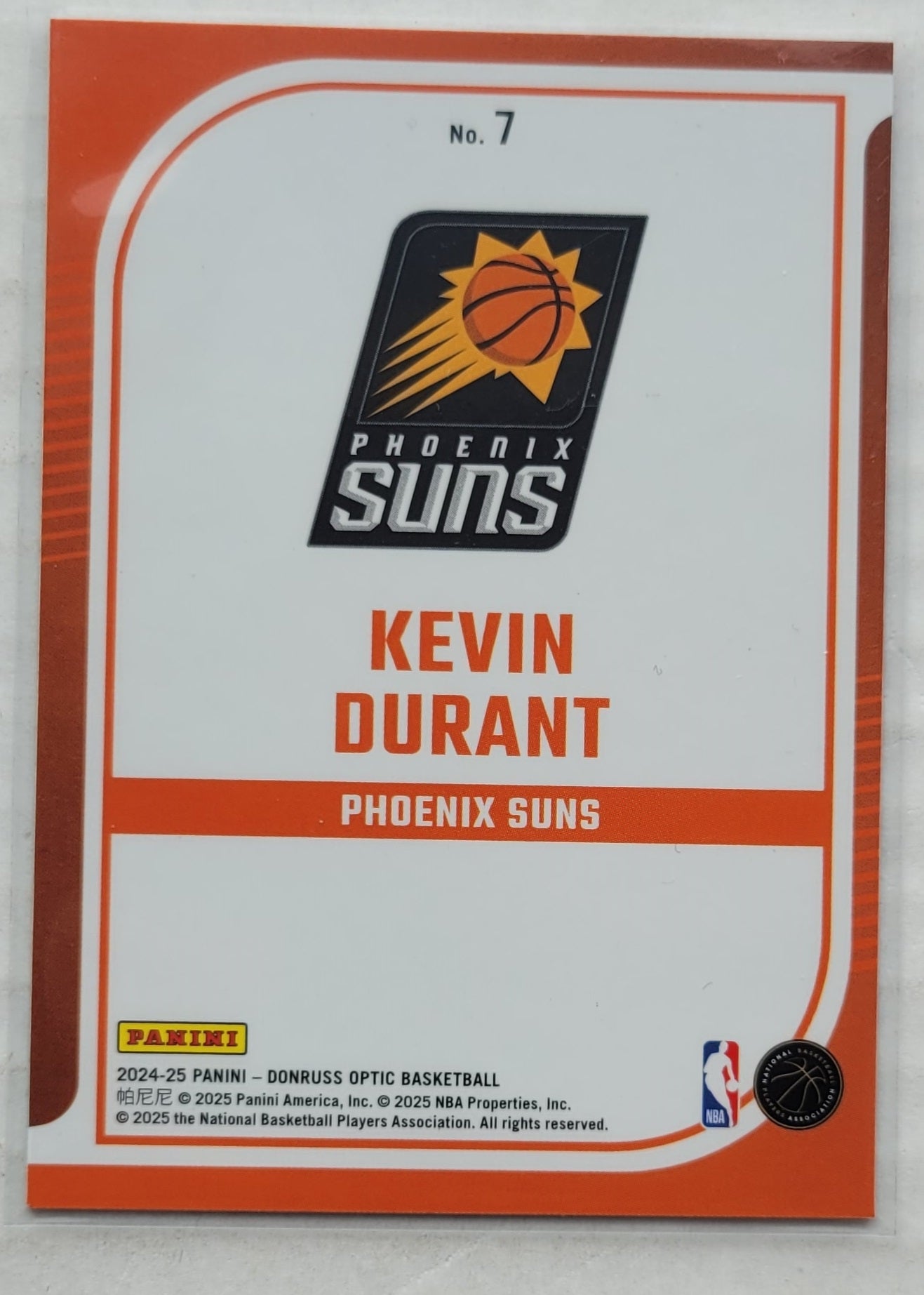 Kevin Durant - 2024-25 Donruss Optic Elite Dominators #7