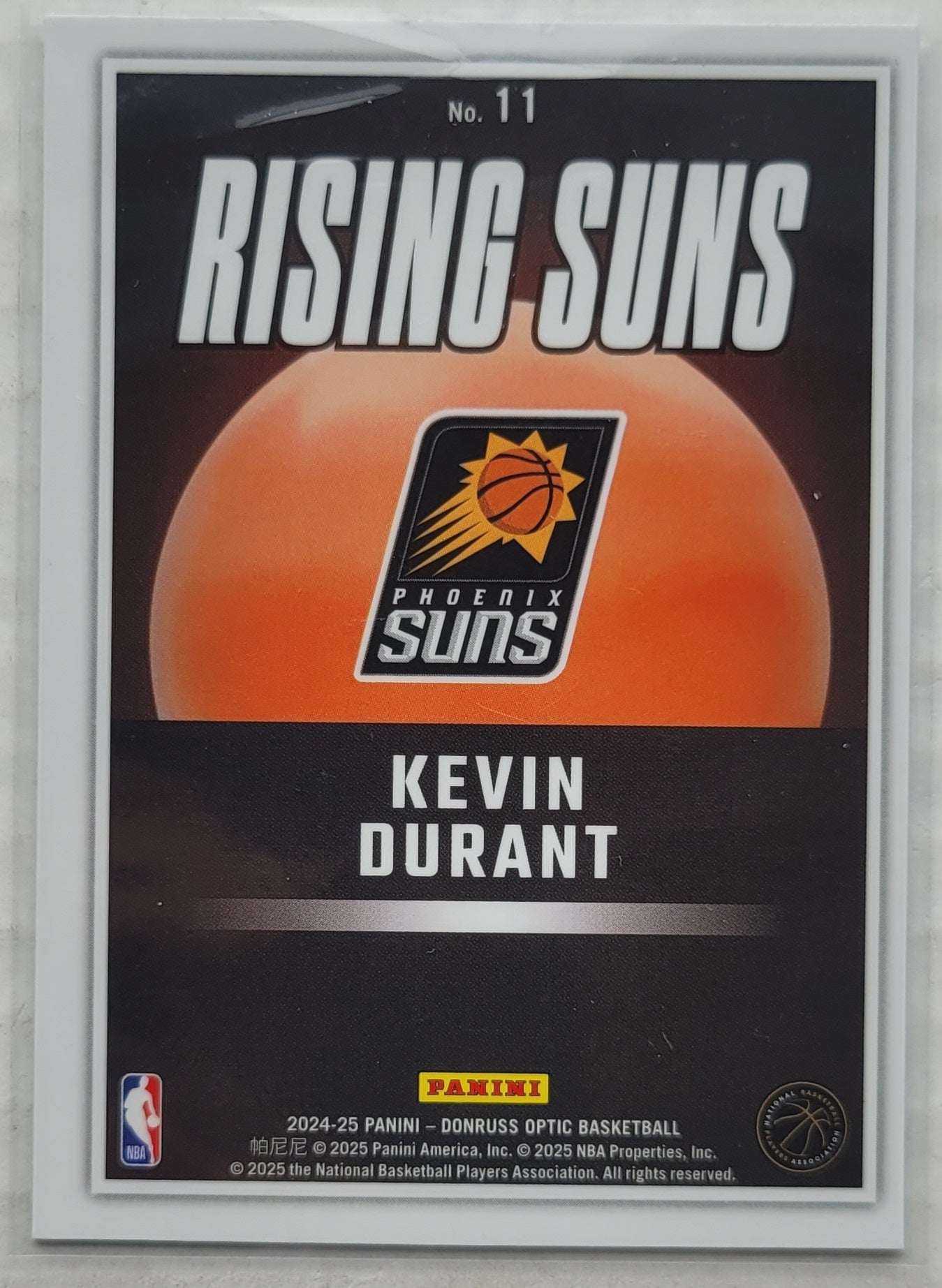 Kevin Durant - 2024-25 Donruss Optic Rising Suns #11