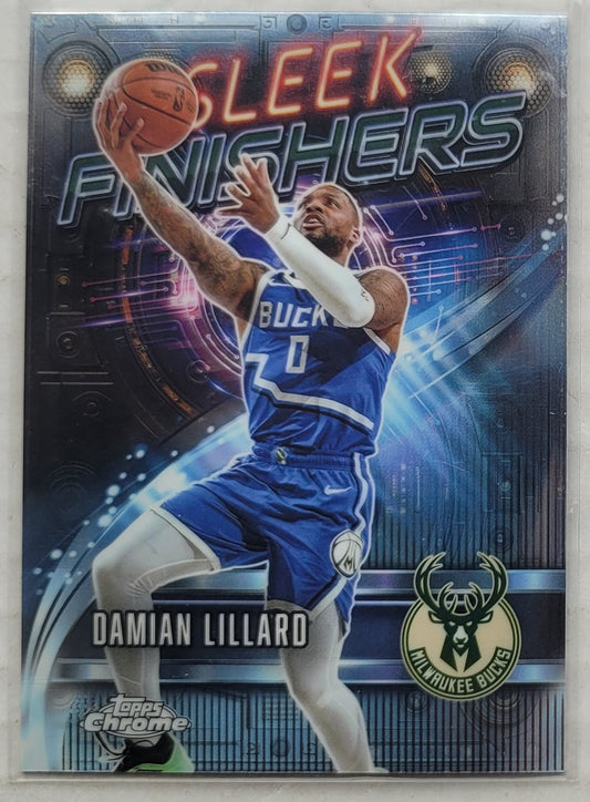 Damian Lillard - 2025-26 Topps Chrome Sleek Finishers #SF9
