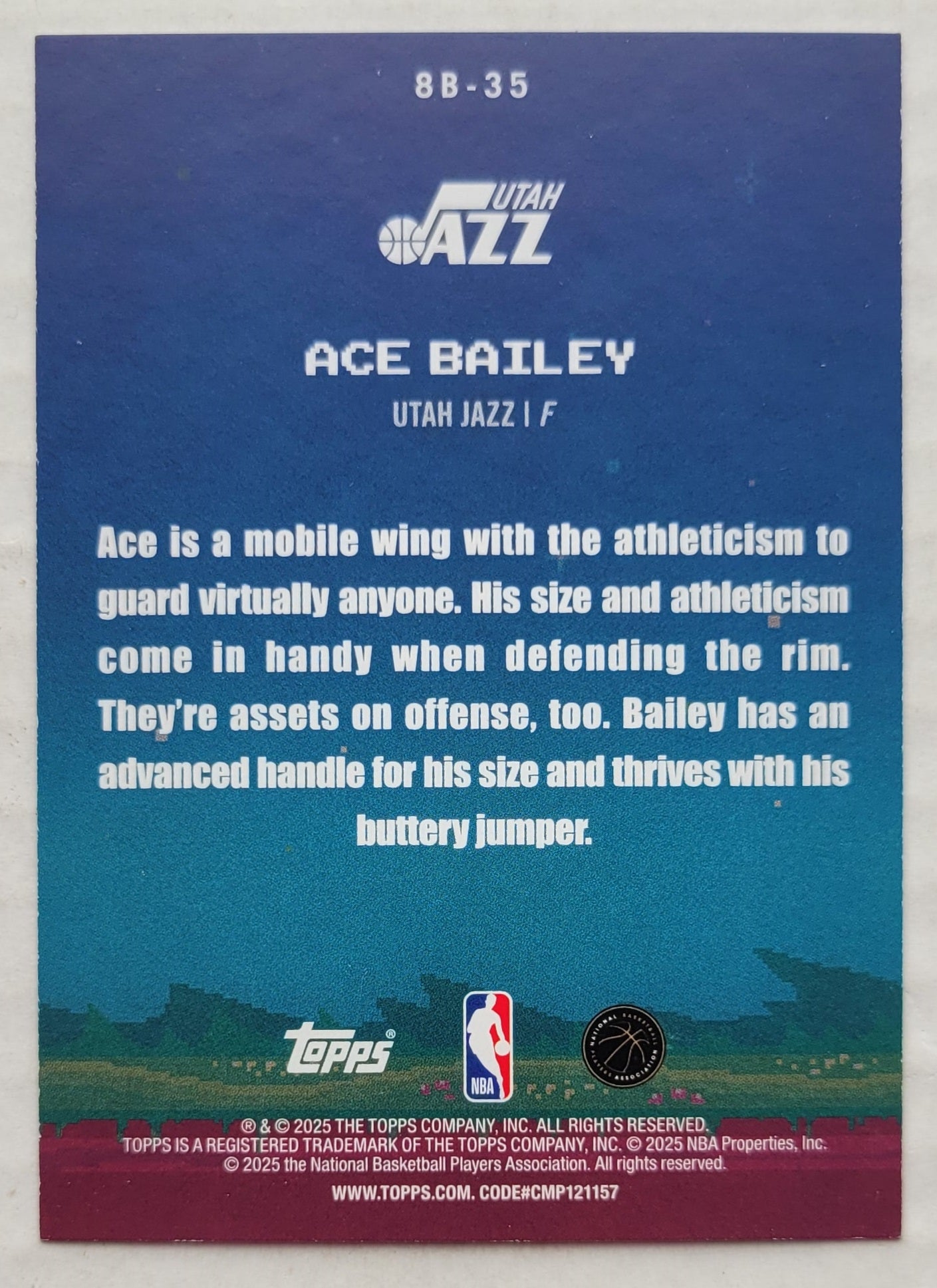 Ace Bailey - 2025-26 Topps 8-Bit Ballers #8B35