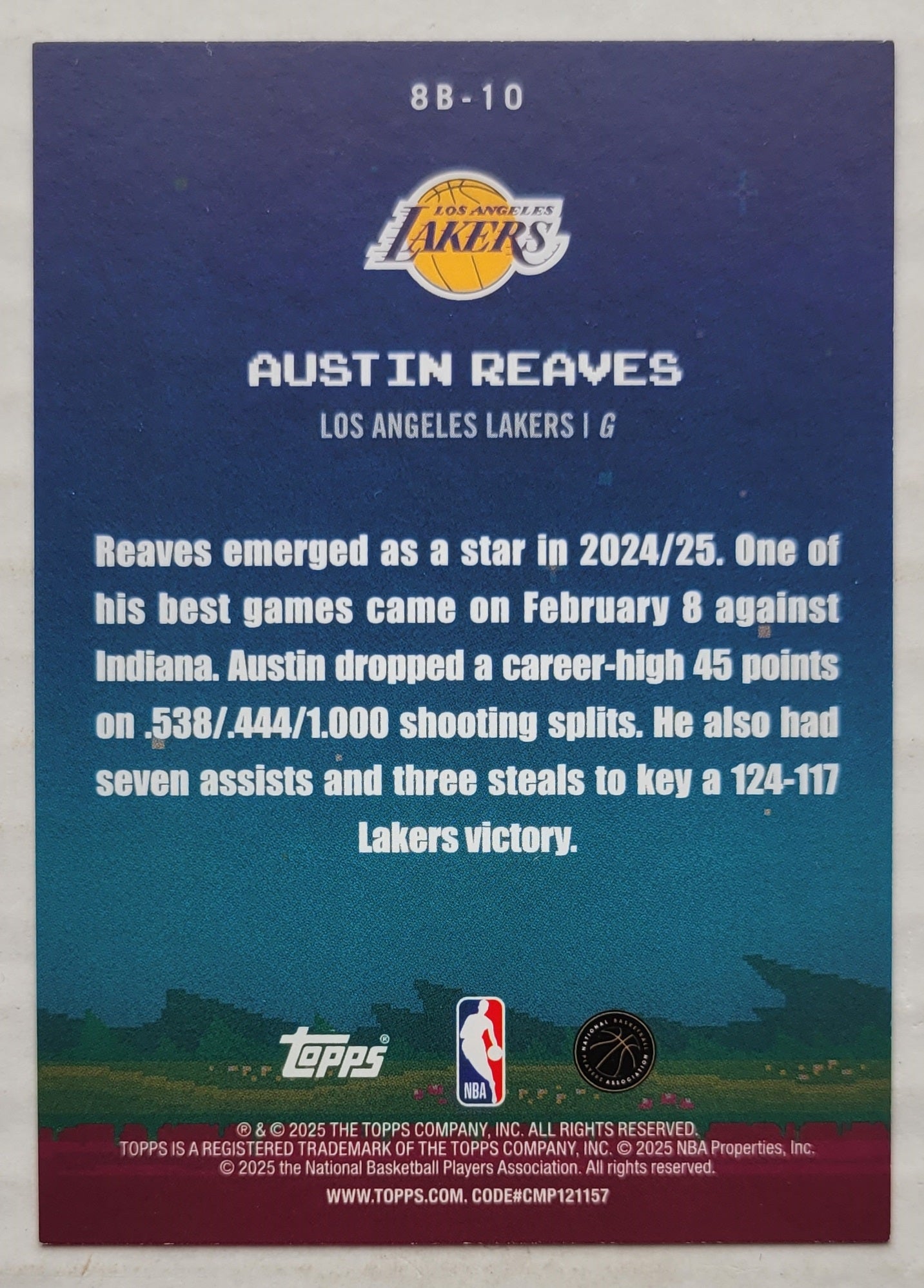 Austin Reaves - 2025-26 Topps 8-Bit Ballers #8B10