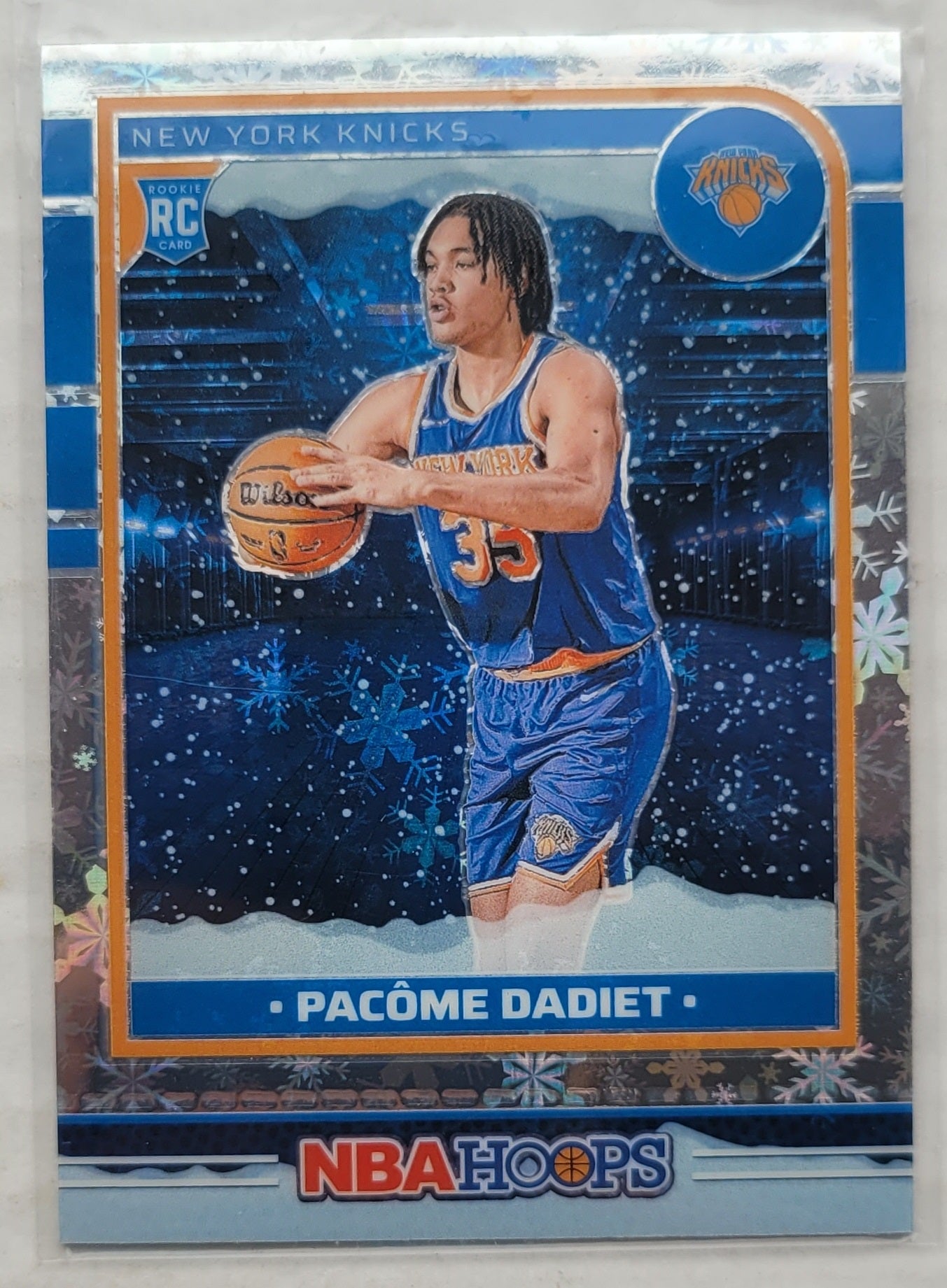 Pacome Dadiet - 2024-25 Hoops Premium Prizms Winter #255 RC