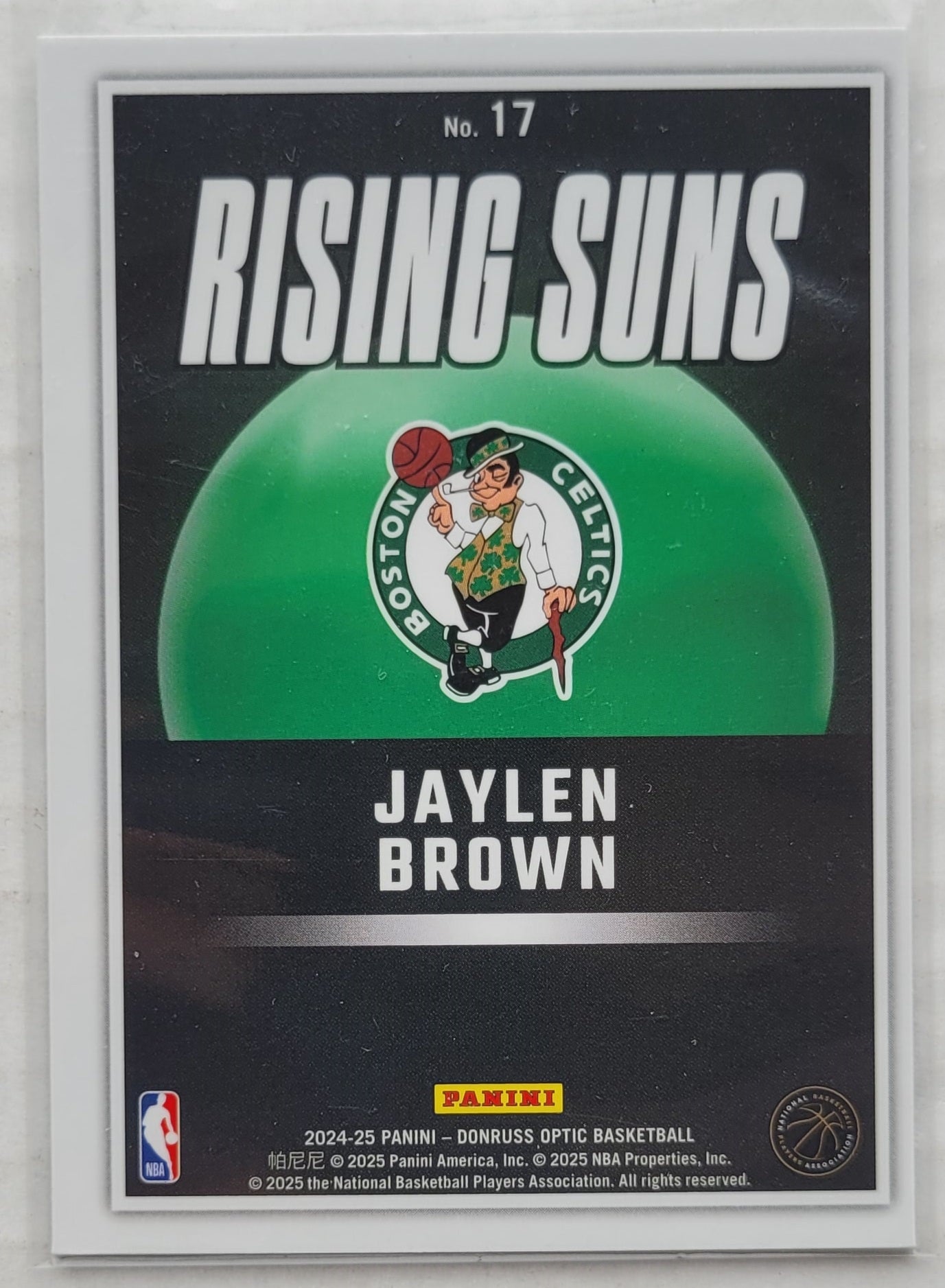 Jaylen Brown - 2024-25 Donruss Optic Rising Suns #17