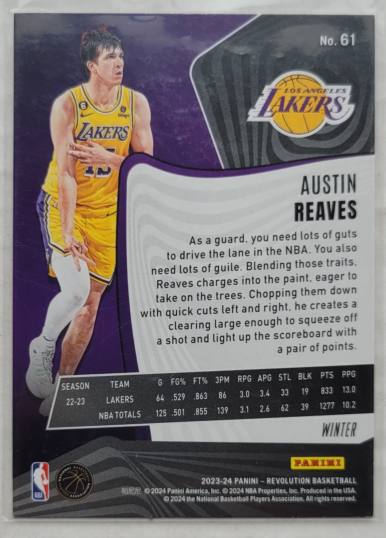 Austin Reaves - 2023-24 Panini Revolution Winter #61