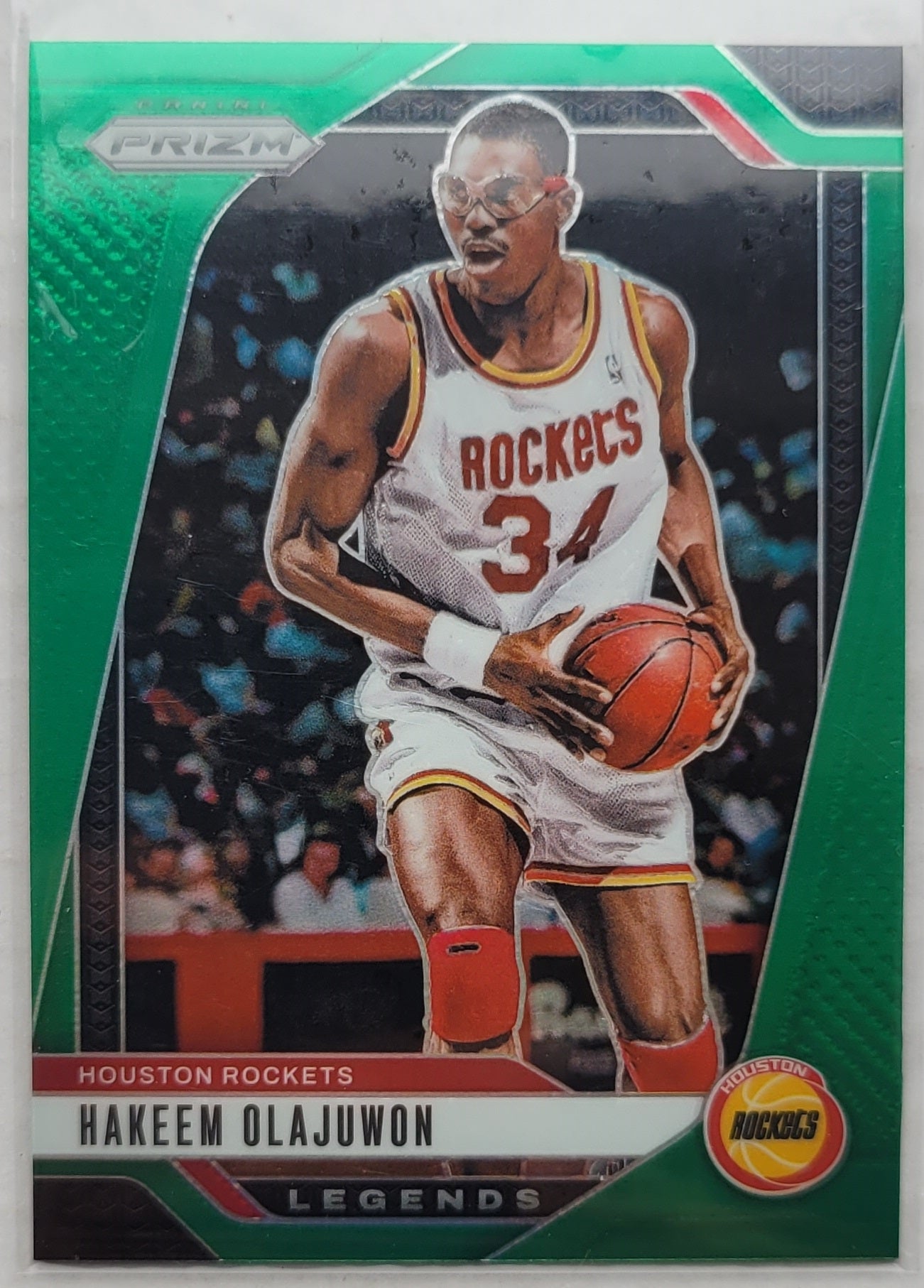 Hakeem Olajuwon - 2024-25 Panini Prizm Prizms Green #296