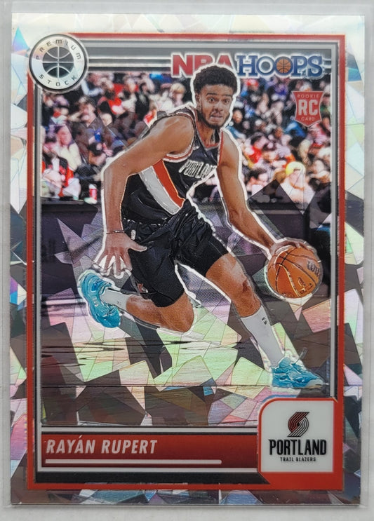 Rayan Rupert - 2023-24 Hoops Premium Stock Ice Prizm #155 RC