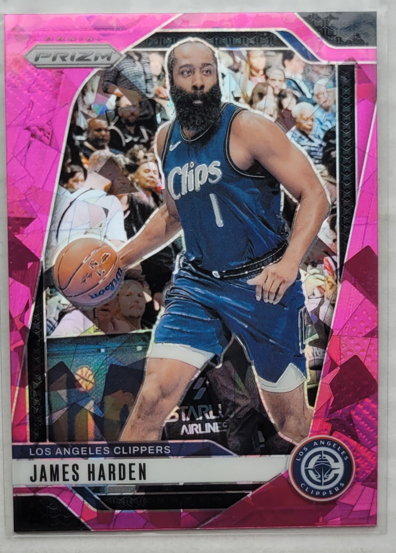 James Harden - 2024-25 Panini Prizm Prizms Pink Ice #181