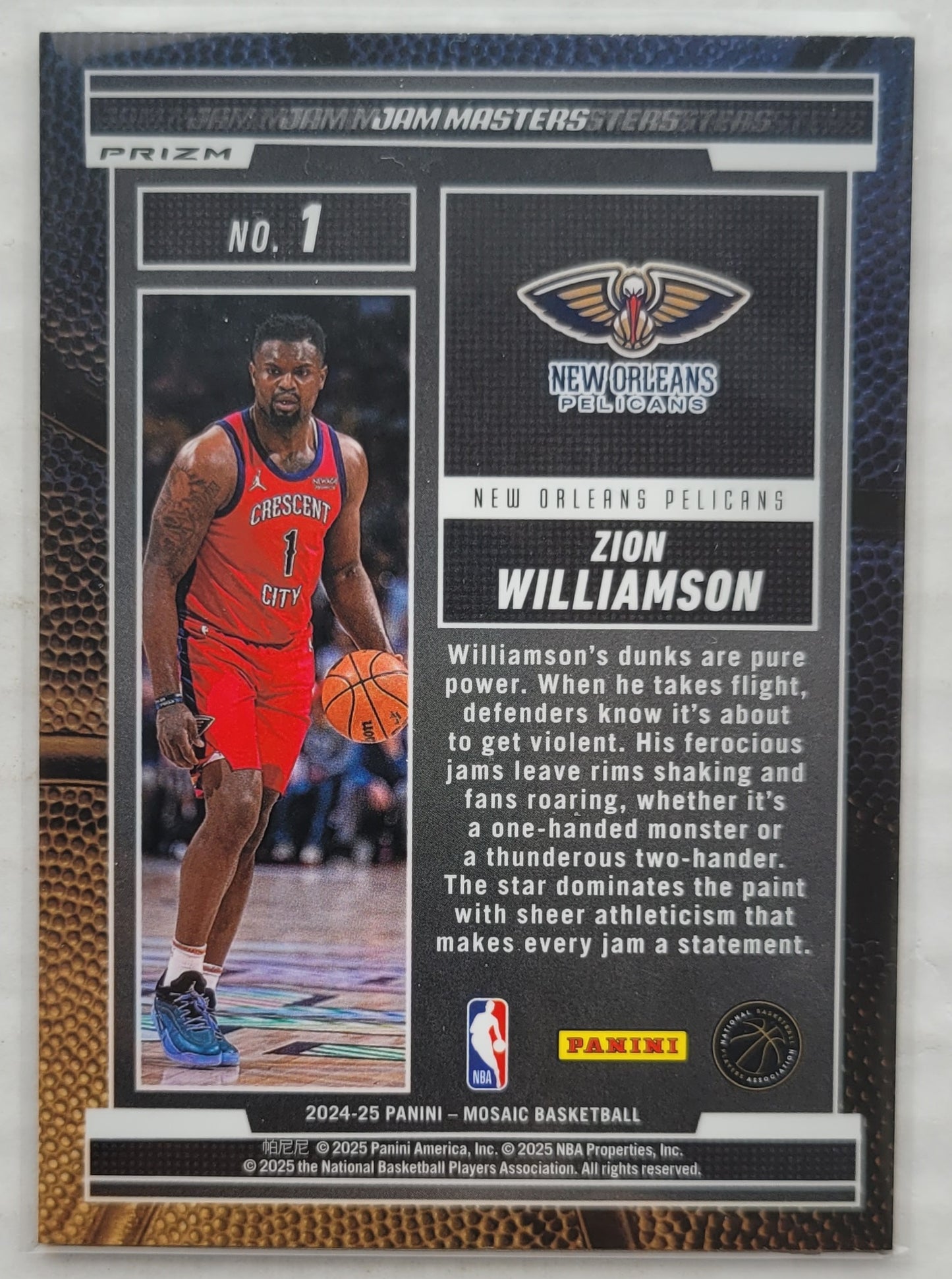 Zion Williamson - 2024-25 Panini Mosaic Jam Masters Mosaic #1