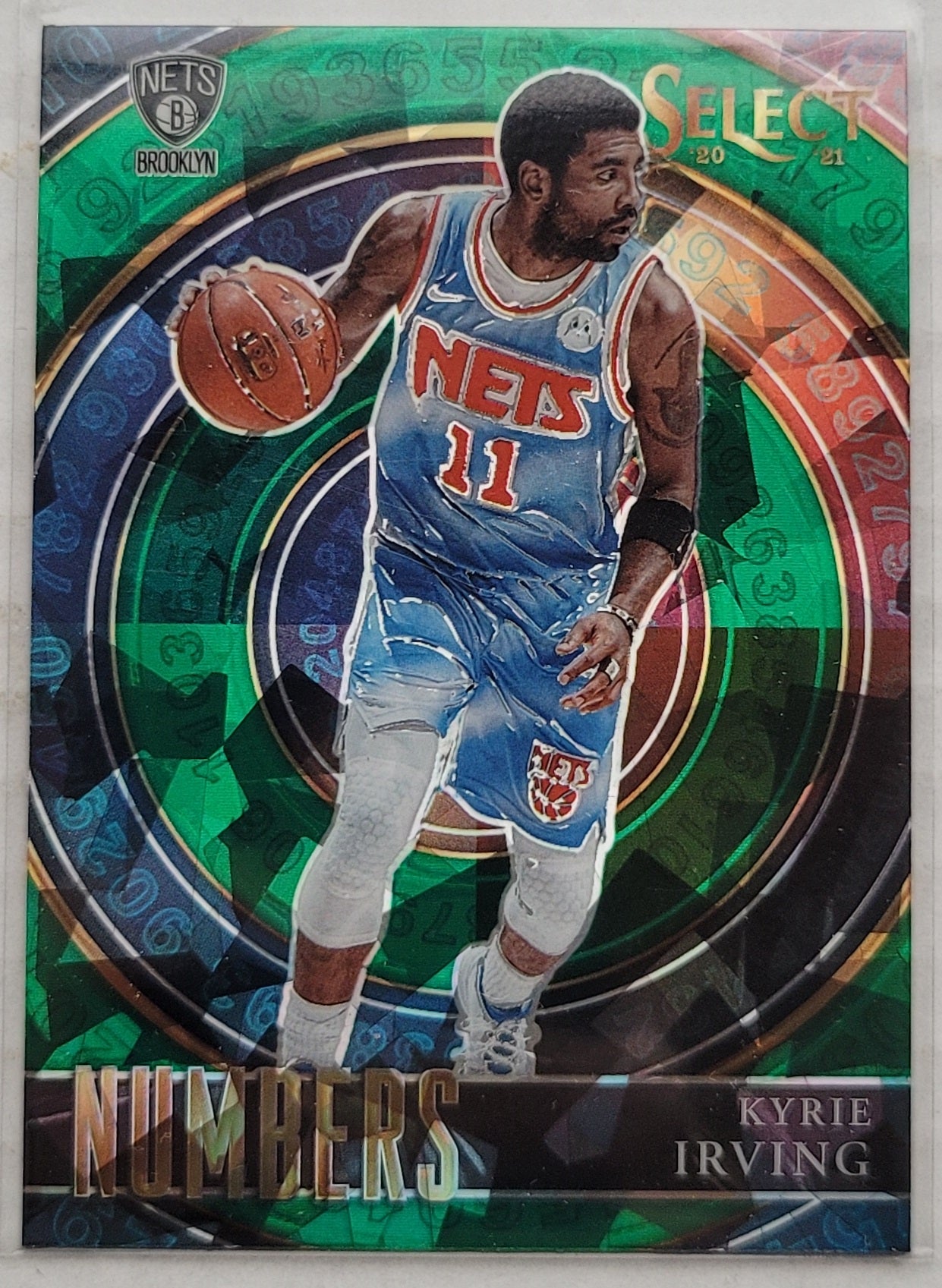 Kyrie Irving - 2020-21 Select Numbers Prizms Green #28
