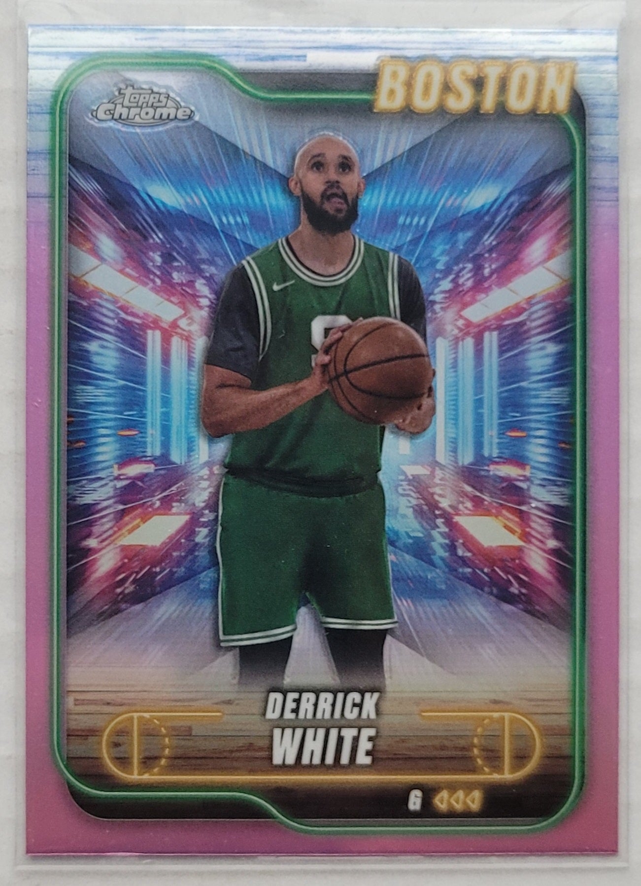 Derrick White - 2024-25 Topps Chrome Pink Refractors #45