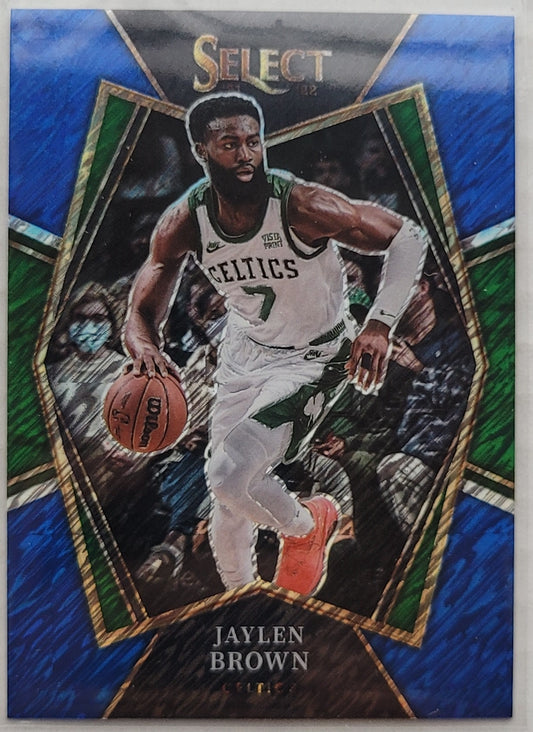 Jaylen Brown - 2021-22 Select Prizms Blue Shimmer #162