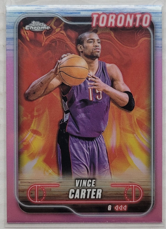 Vince Carter - 2024-25 Topps Chrome Pink Refractors #54