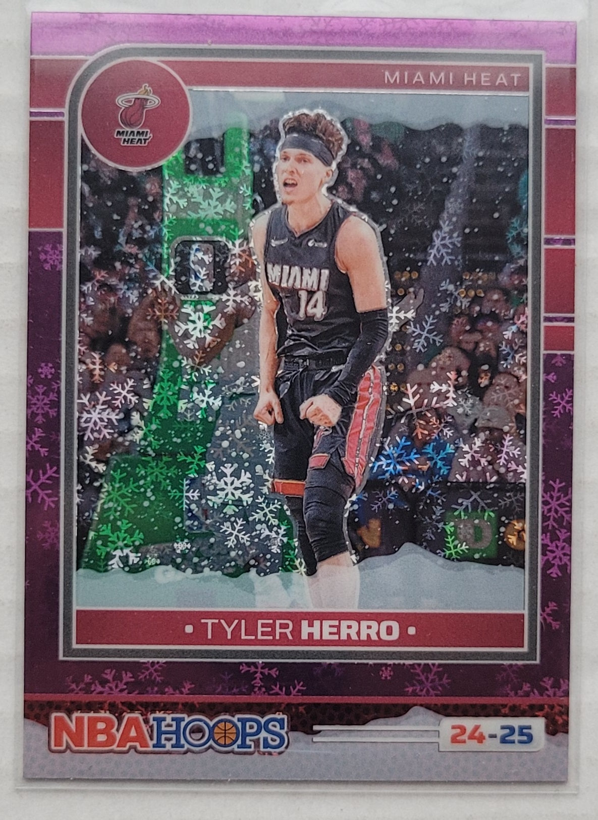 Tyler Herro - 2024-25 Hoops Premium Prizms Purple Winter #38