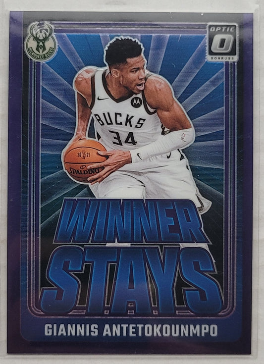 Giannis Antetokounmpo - 2024-25 Donruss Optic Winner Stays Purple #4