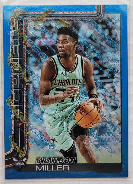 Brandon Miller - 2025-26 Topps Holiday Blue Metallic Glitter Holiday #H54