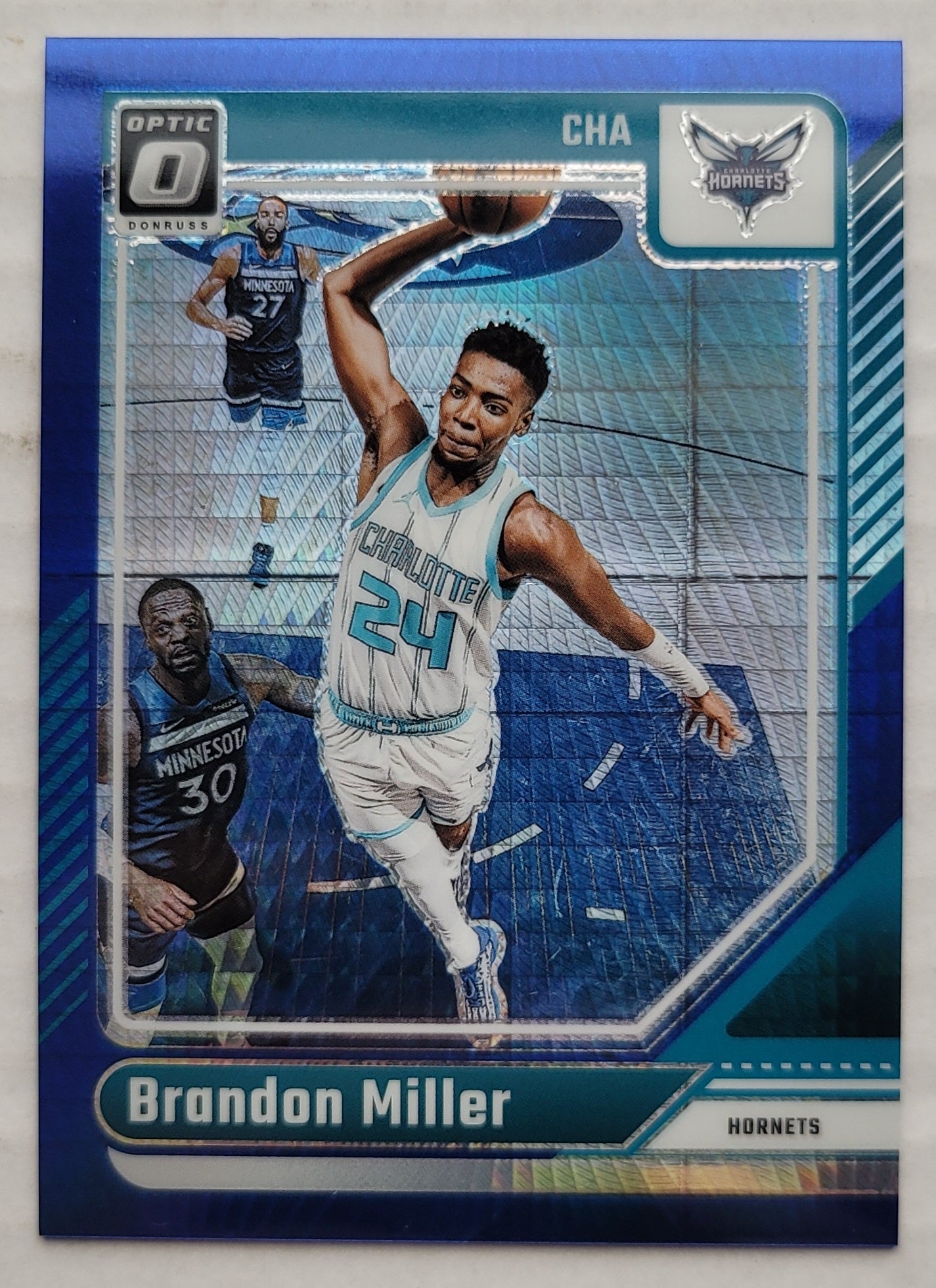 Brandon Miller - 2024-25 Donruss Optic Hyper Blue #16 - 169/175