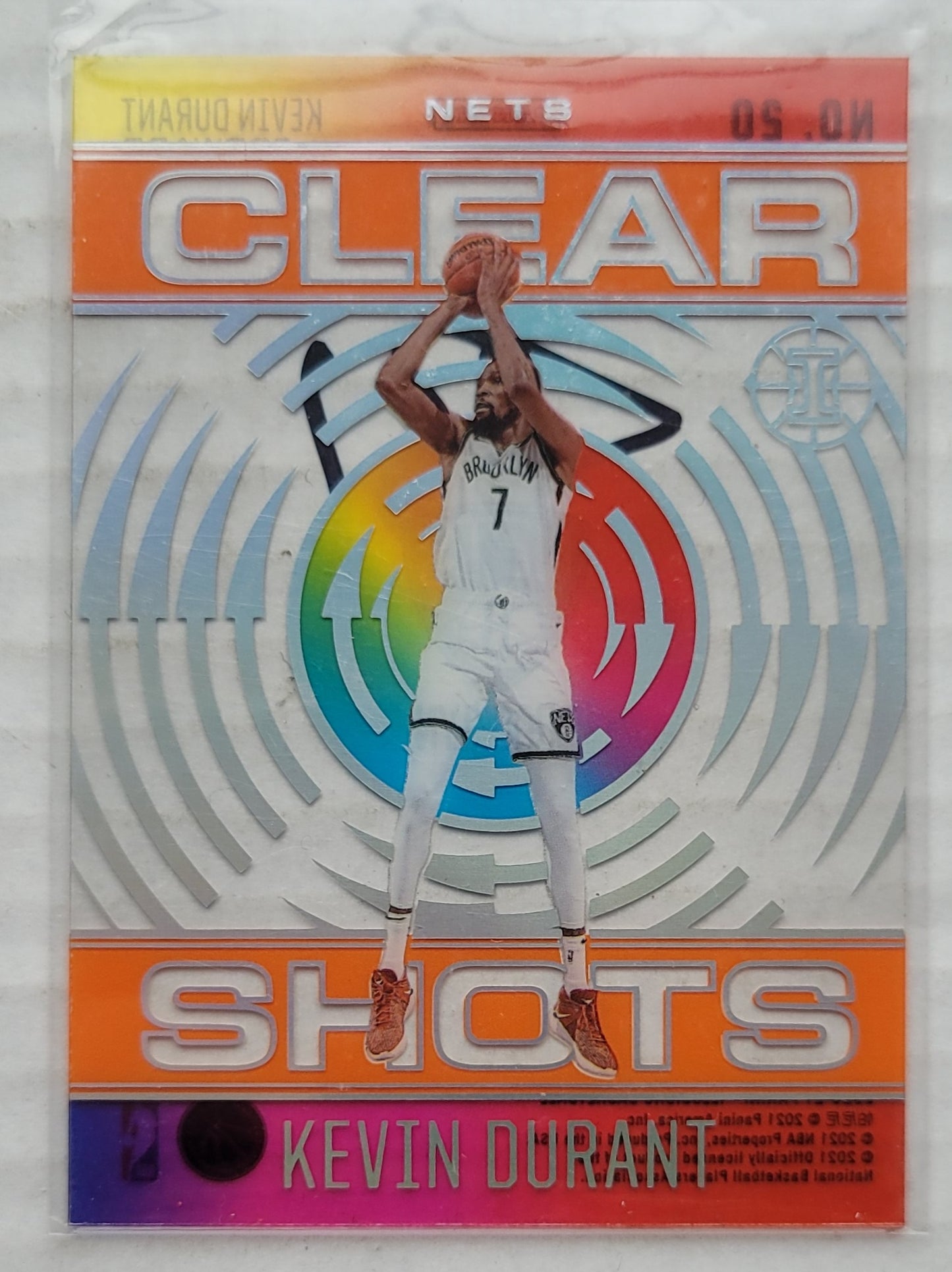 Kevin Durant - 2020-21 Panini Illusions Clear Shots Orange #20