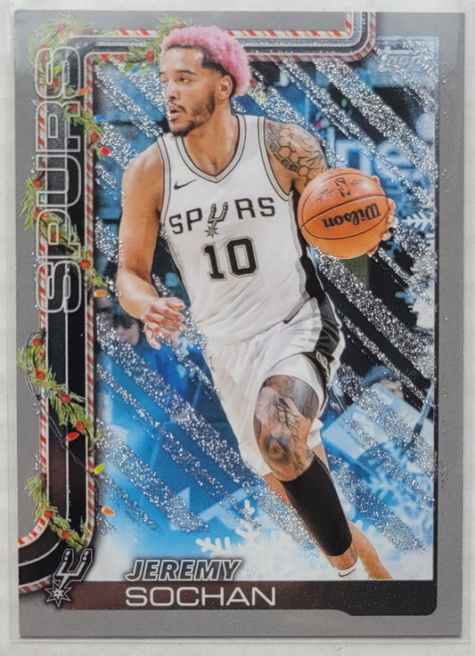Jeremy Sochan - 2025-26 Topps Holiday Glitter Holiday #H160
