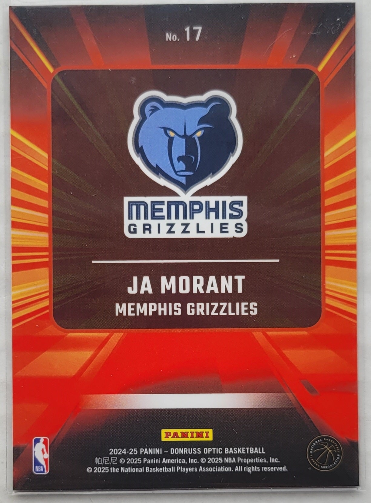 Ja Morant - 2024-25 Donruss Optic Express Lane #17
