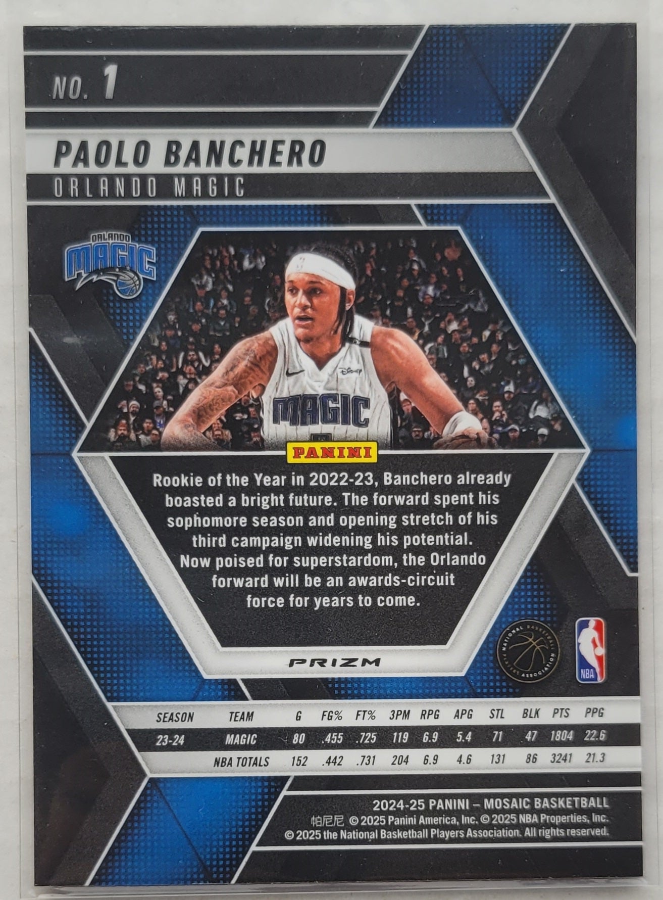 Paolo Banchero - 2024-25 Panini Mosaic Premium #1