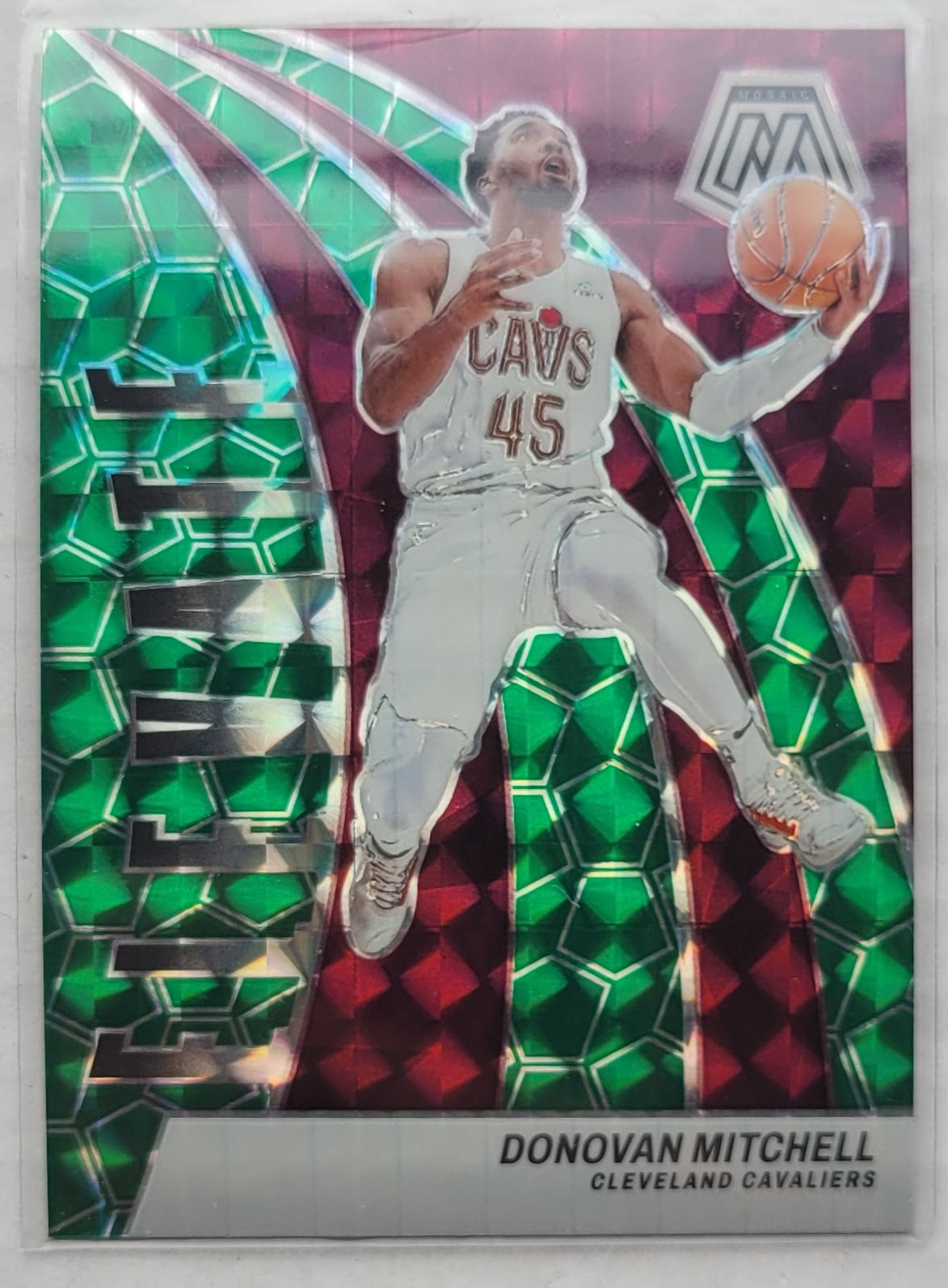 Donovan Mitchell - 2023-24 Panini Mosaic Elevate Mosaic Green #20