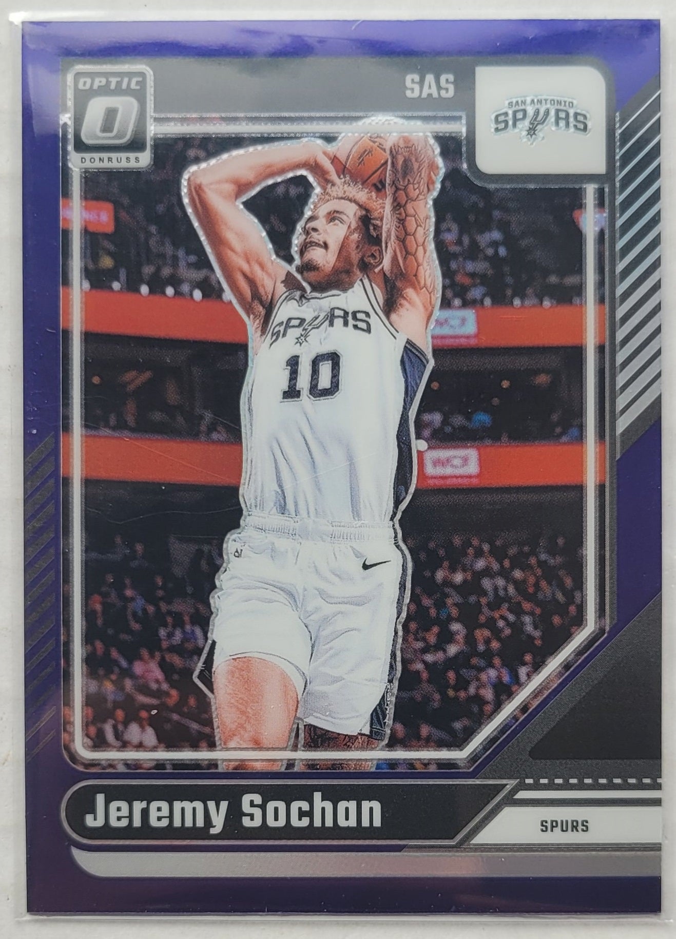 Jeremy Sochan - 2024-25 Donruss Optic Purple #196