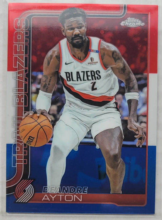 Deandre Ayton - 2025-26 Topps Chrome Red White and Blue Refractors #168