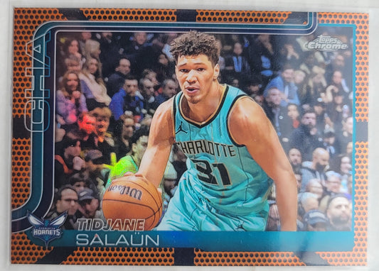 Tidjane Salaun - 2025-26 Topps Chrome Basketball Refractors #8