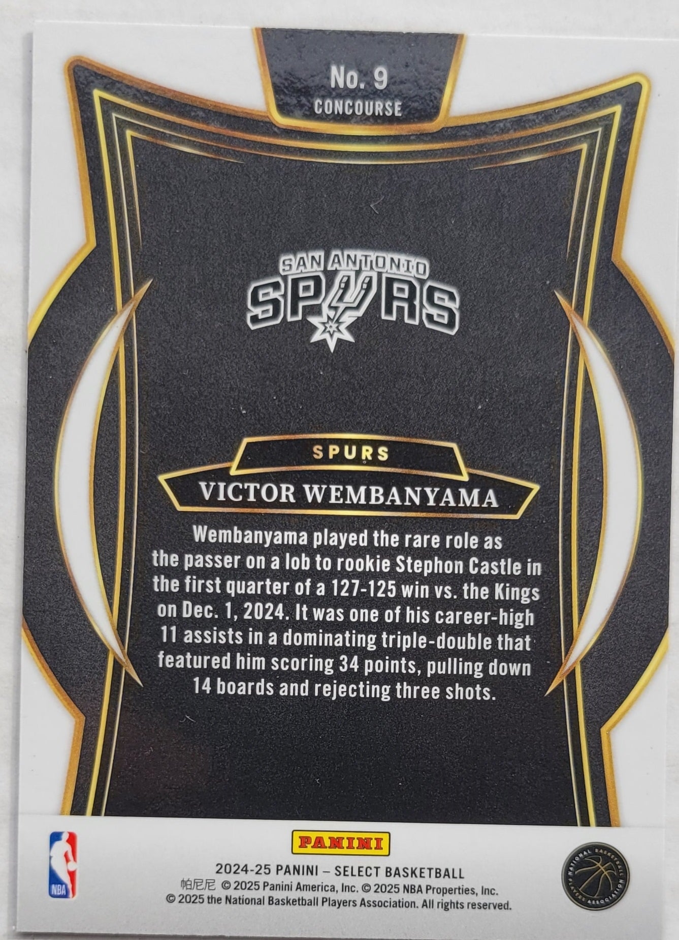 Victor Wembanyama - 2024-25 Select Blue #9